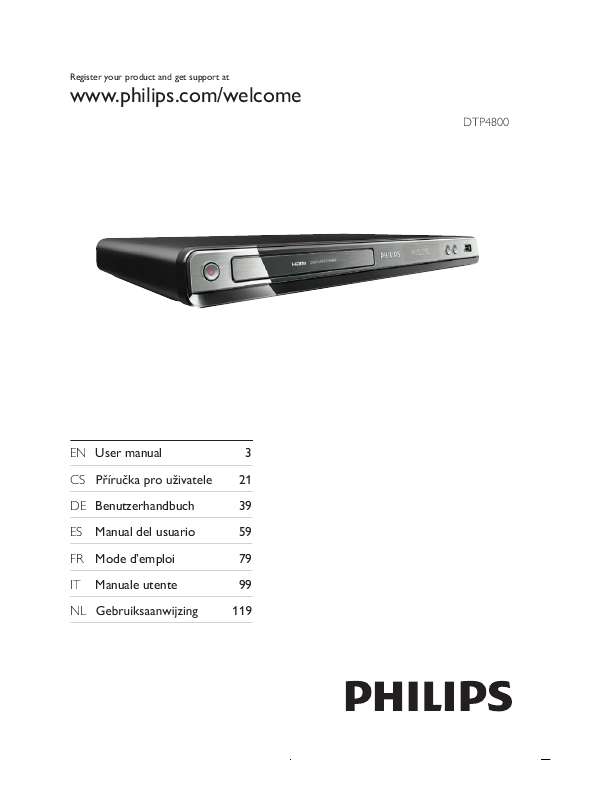 Guide utilisation PHILIPS DTP4800  de la marque PHILIPS