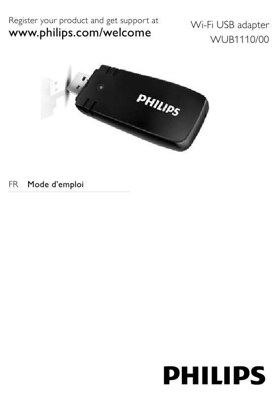 Guide utilisation PHILIPS WUB1110  de la marque PHILIPS