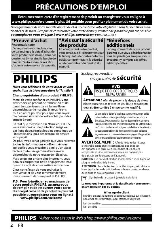Guide utilisation PHILIPS BDP5320  de la marque PHILIPS