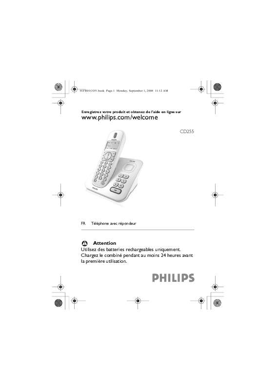 Guide utilisation PHILIPS CD 255  de la marque PHILIPS