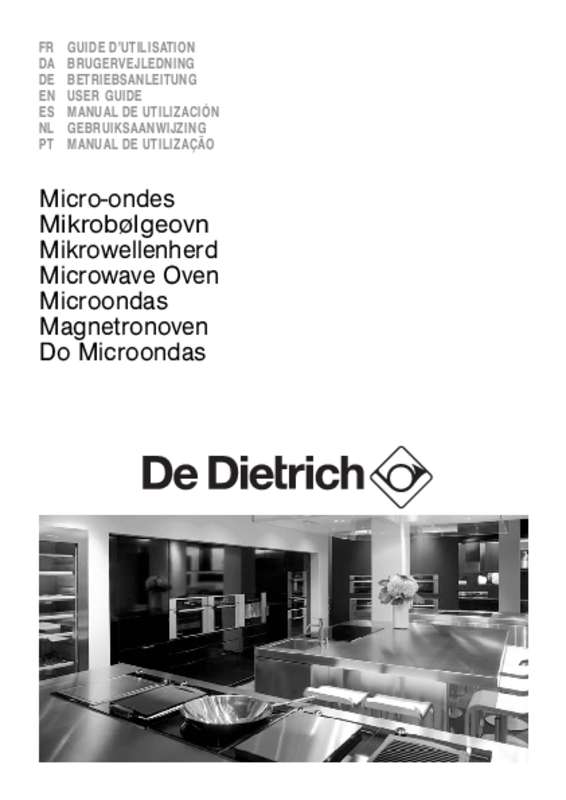 Guide utilisation DE DIETRICH DME 1115 X de la marque DE DIETRICH