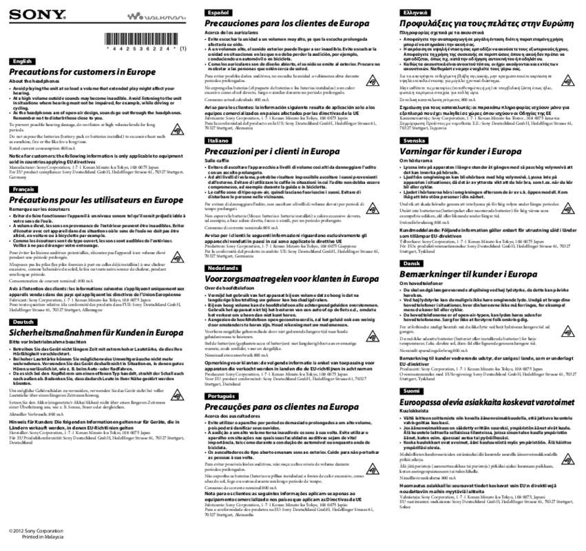 Guide utilisation SONY NWZ-ZX1  de la marque SONY