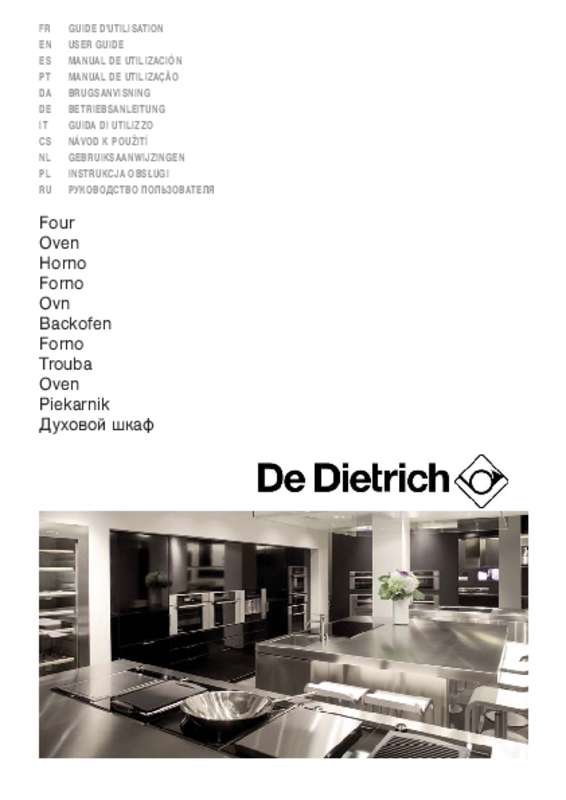 Guide utilisation DE DIETRICH DOV1145X de la marque DE DIETRICH