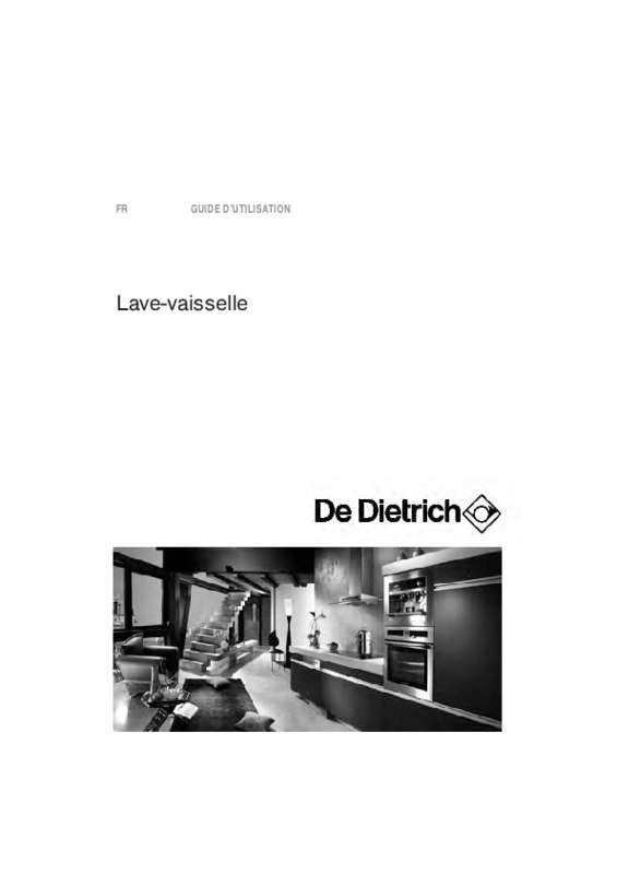 Guide utilisation DE DIETRICH DVF1235X de la marque DE DIETRICH