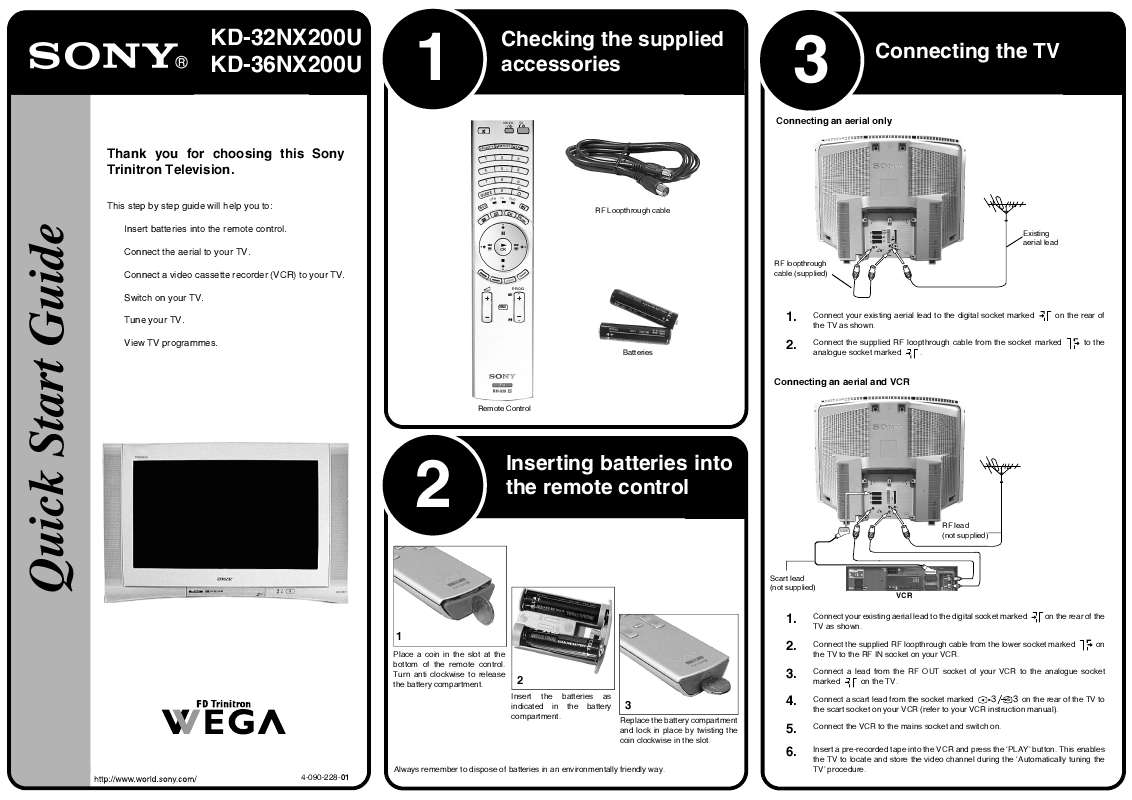 Guide utilisation SONY KD-32NX200U  de la marque SONY