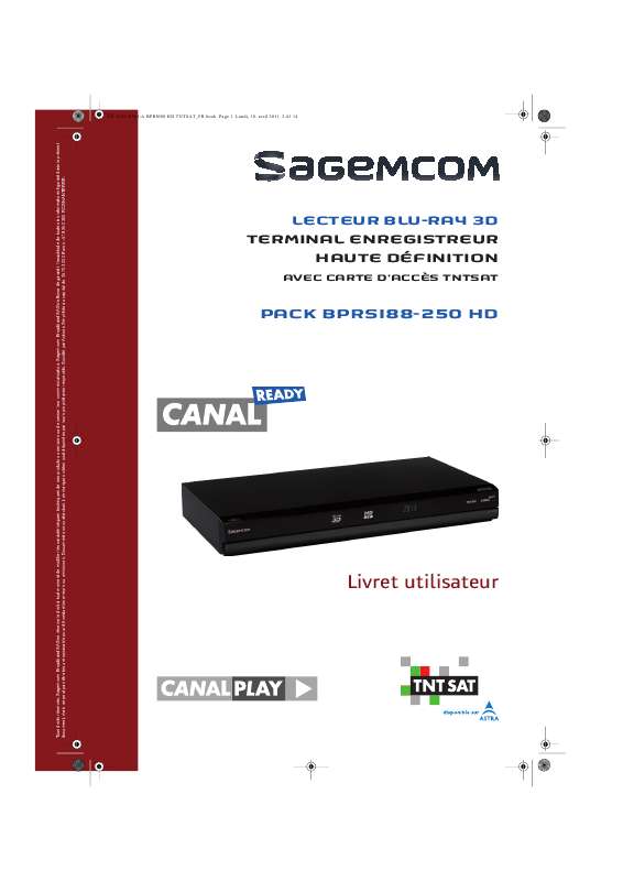 Guide utilisation SAGEM BPRSI88-250 HD  de la marque SAGEM
