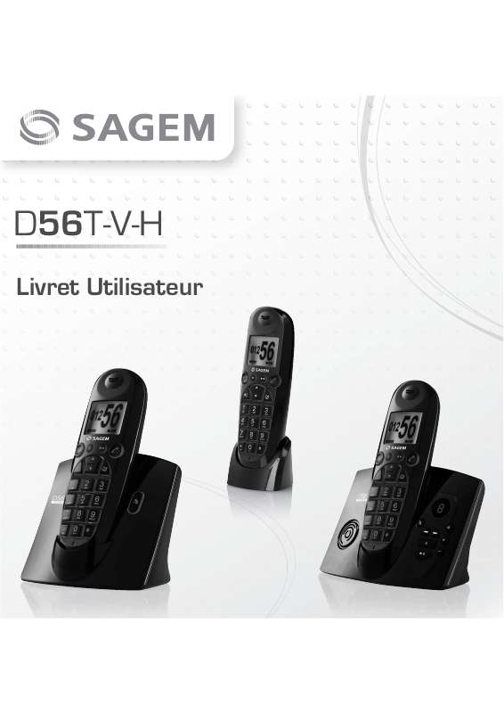 Guide utilisation SAGEM D56V  de la marque SAGEM