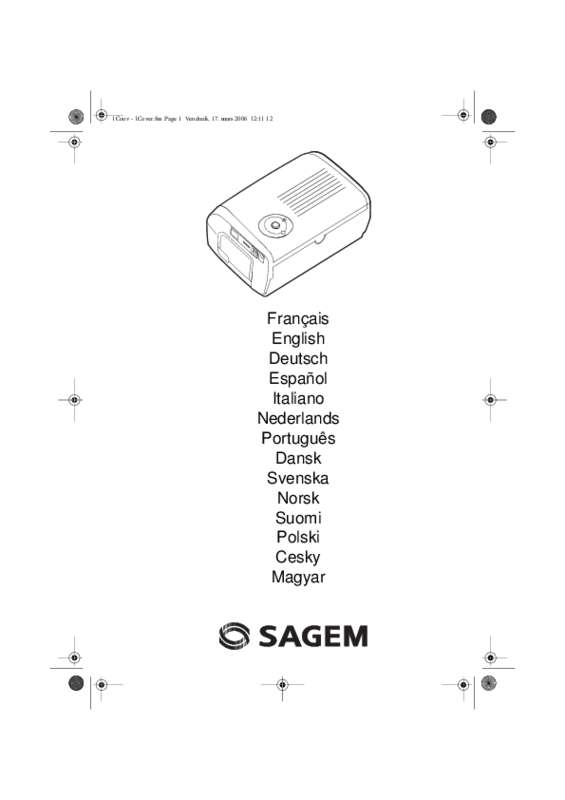 Guide utilisation SAGEM EASY 110  de la marque SAGEM