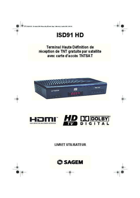 Guide utilisation SAGEM IHD 91  de la marque SAGEM