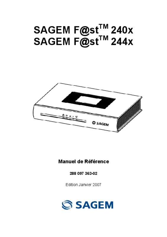 Guide utilisation SAGEM SCARLET  de la marque SAGEM