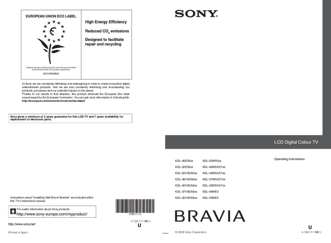 Guide utilisation SONY RM-ED019  de la marque SONY