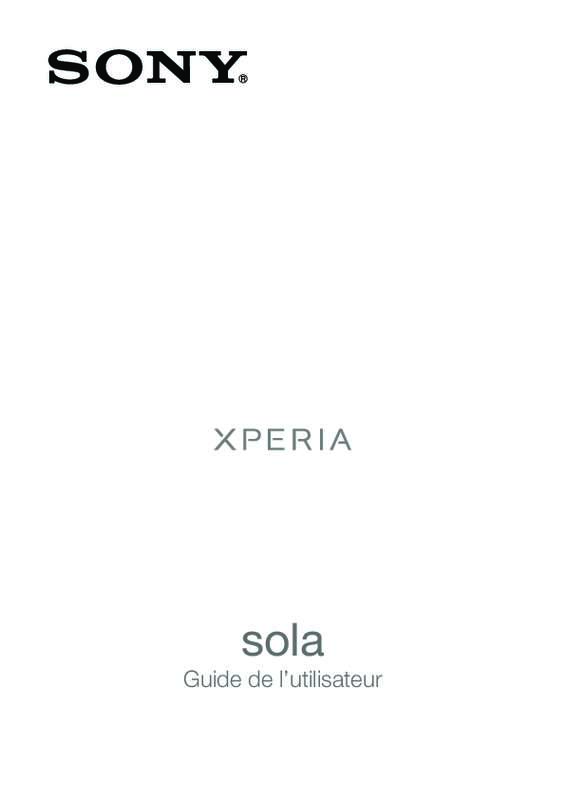 Guide utilisation SONY XPERIA SOLA  de la marque SONY