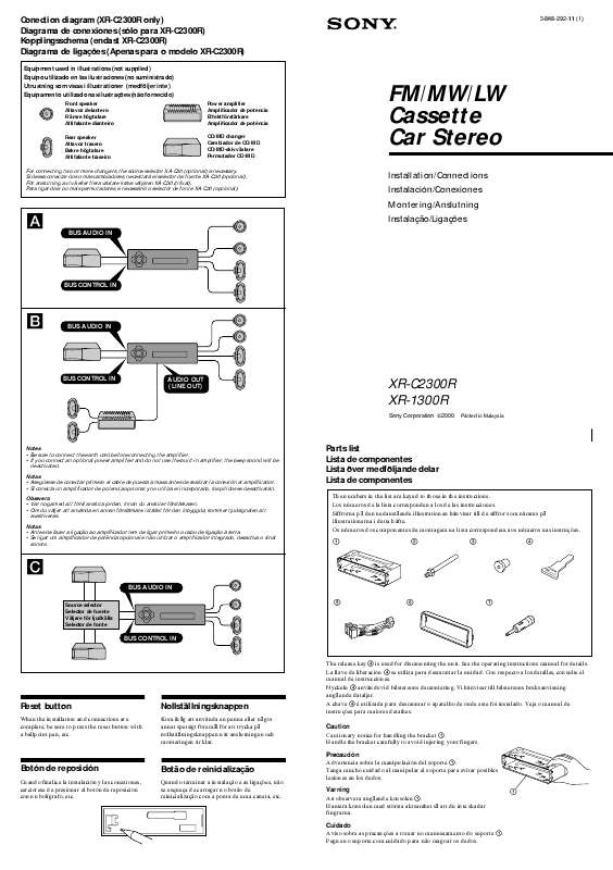 Guide utilisation SONY XR-C2300R  de la marque SONY