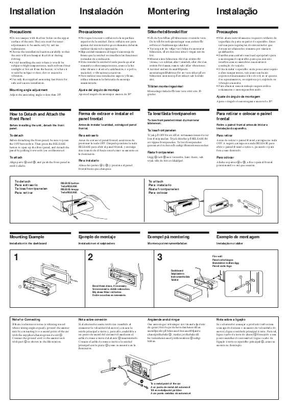Guide utilisation SONY XR-C430RDS  de la marque SONY