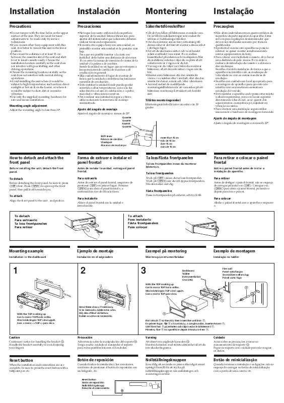 Guide utilisation SONY XR-C7200R  de la marque SONY