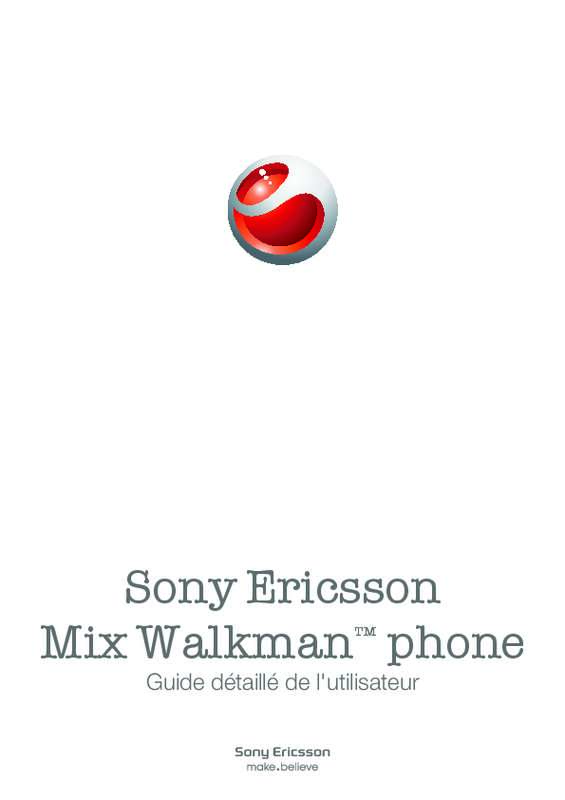 Guide utilisation SONY TÉLÉPHONE MIX WALKMAN  de la marque SONY