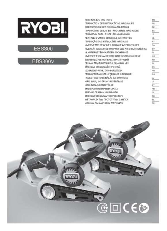 Guide utilisation RYOBI EBS800V  de la marque RYOBI