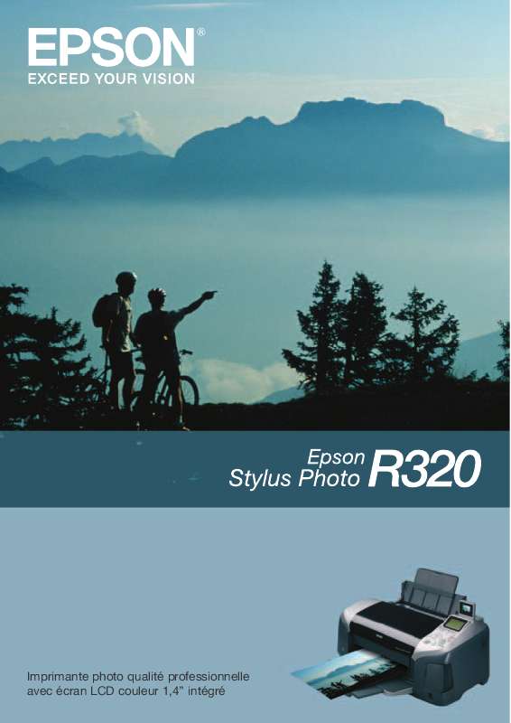 Guide utilisation EPSON STYLUS PHOTO R320  de la marque EPSON