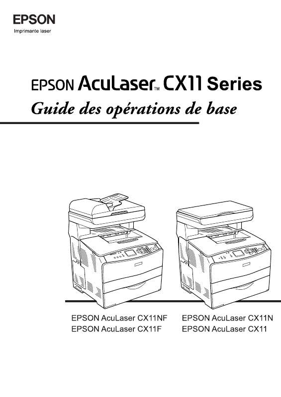 Guide utilisation EPSON ACULASER CX11  de la marque EPSON