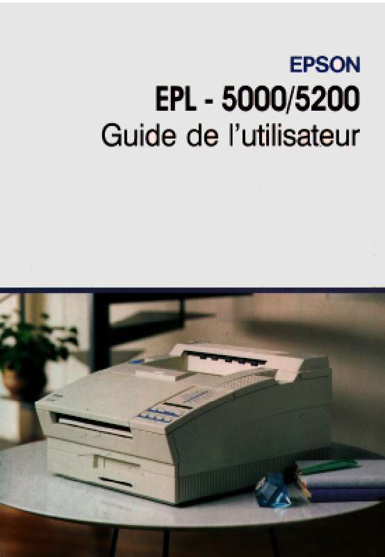 Guide utilisation EPSON EPL-5000  de la marque EPSON
