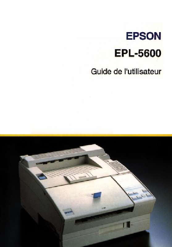 Guide utilisation EPSON EPL-5600  de la marque EPSON