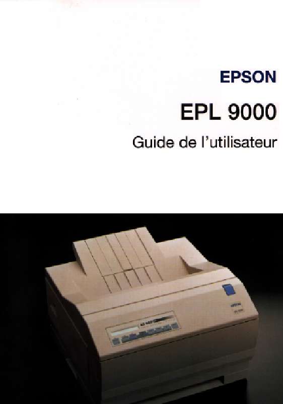 Guide utilisation EPSON EPL-9000  de la marque EPSON