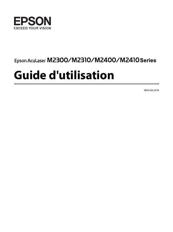 Guide utilisation EPSON ACULASER M2300  de la marque EPSON