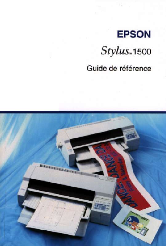 Guide utilisation EPSON STYLUS 1500  de la marque EPSON