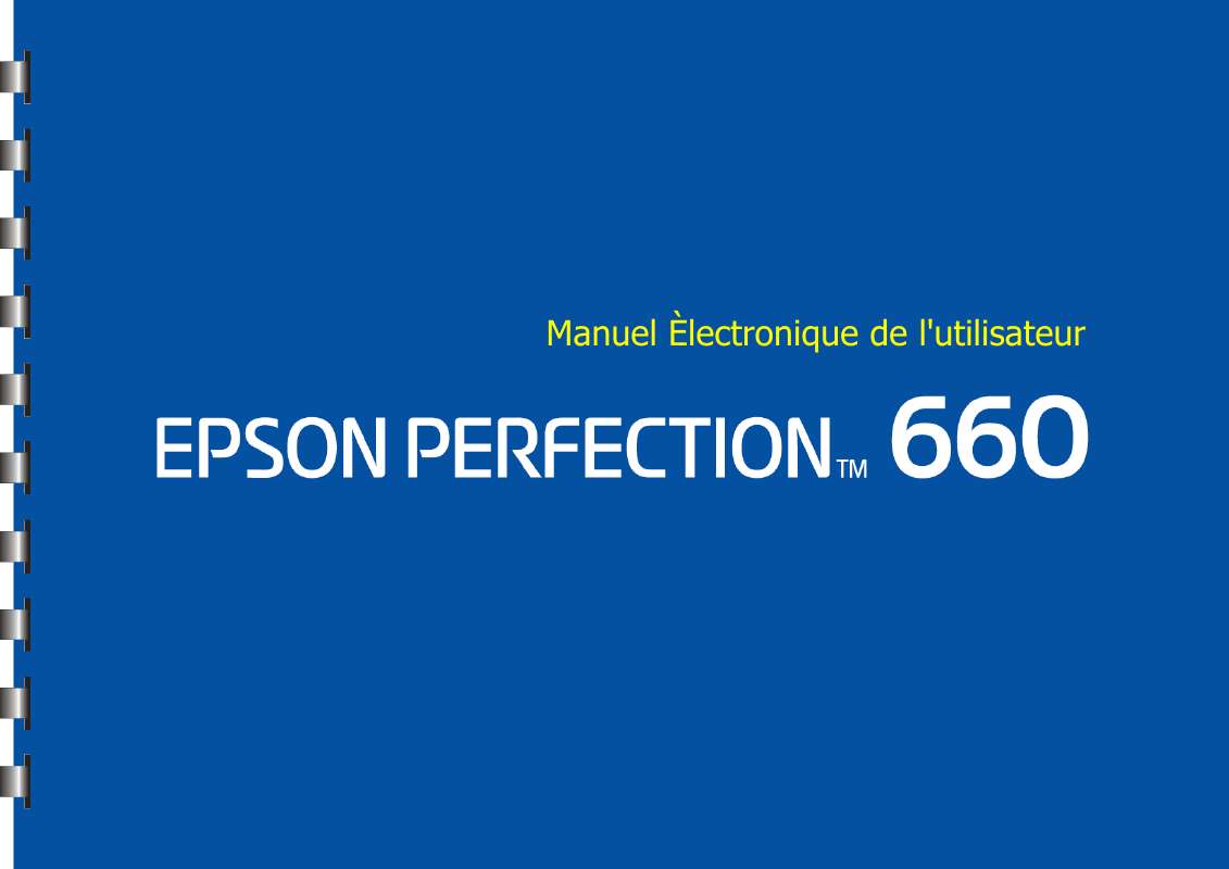 Guide utilisation EPSON PERFECTION 660  de la marque EPSON