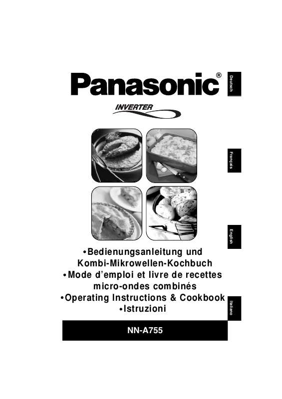 Guide utilisation PANASONIC NN-A764WBWPG de la marque PANASONIC