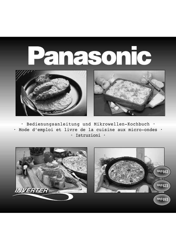 Guide utilisation PANASONIC NN-F623 de la marque PANASONIC