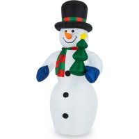 OneConcept Mr. Frost - Décoration de Noël gonflable