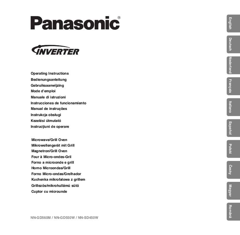 Guide utilisation PANASONIC NN-GD550WEPG de la marque PANASONIC