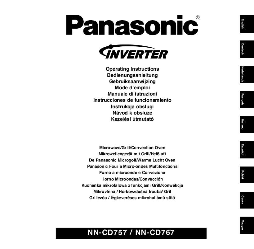 Guide utilisation PANASONIC NNCD757WEPG de la marque PANASONIC