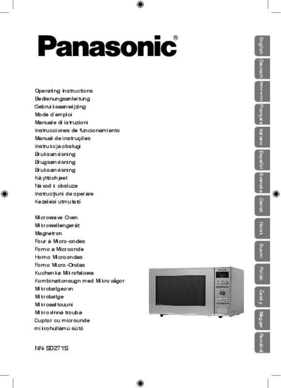 Guide utilisation PANASONIC NN-SD271S de la marque PANASONIC