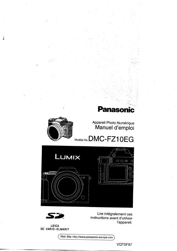 Guide utilisation PANASONIC LUMIX DMC-FZ10EG  de la marque PANASONIC