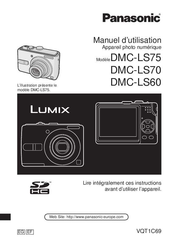 Guide utilisation PANASONIC LUMIX DMC-LS60  de la marque PANASONIC