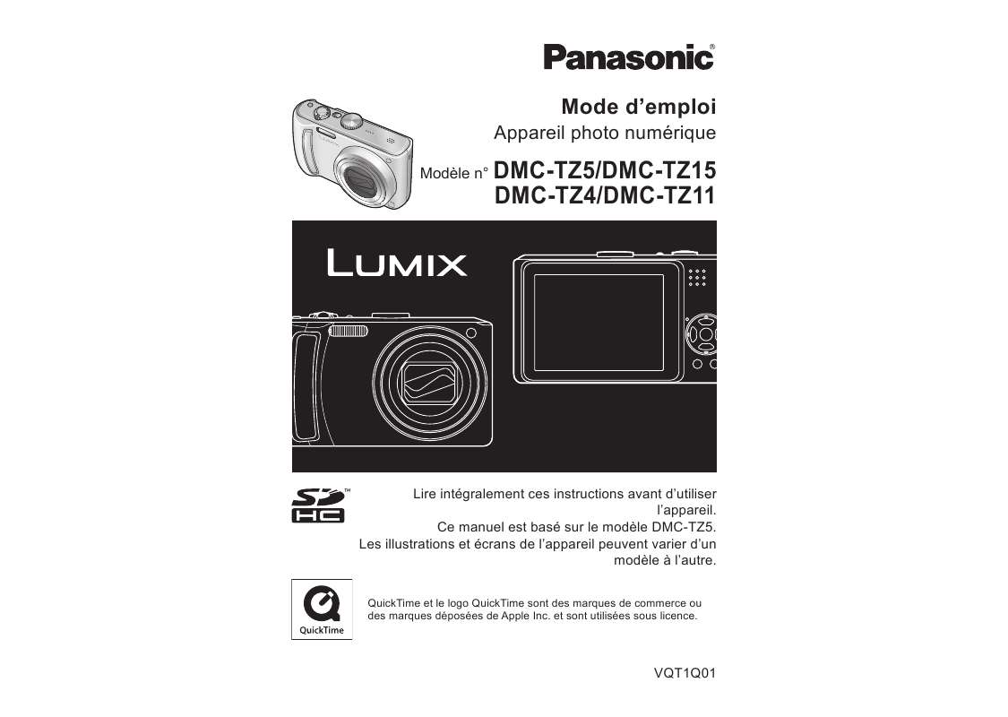 Guide utilisation PANASONIC LUMIX DMC-TZ11  de la marque PANASONIC