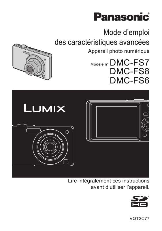 Guide utilisation PANASONIC LUMIX DMC-FS6  de la marque PANASONIC