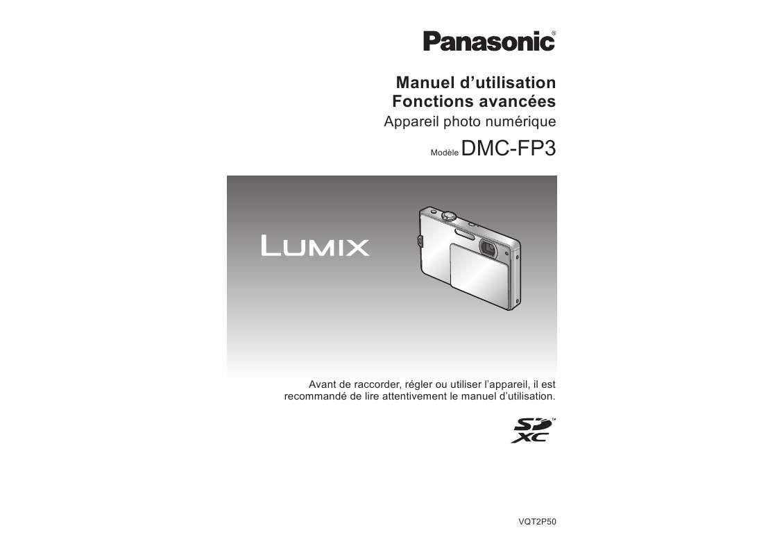 Guide utilisation PANASONIC DMCFP3  de la marque PANASONIC