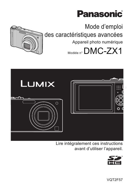 Guide utilisation PANASONIC LUMIX DMC-ZX1  de la marque PANASONIC