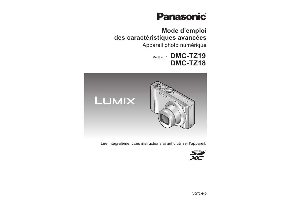 Guide utilisation PANASONIC LUMIX DMC-TZ18  de la marque PANASONIC