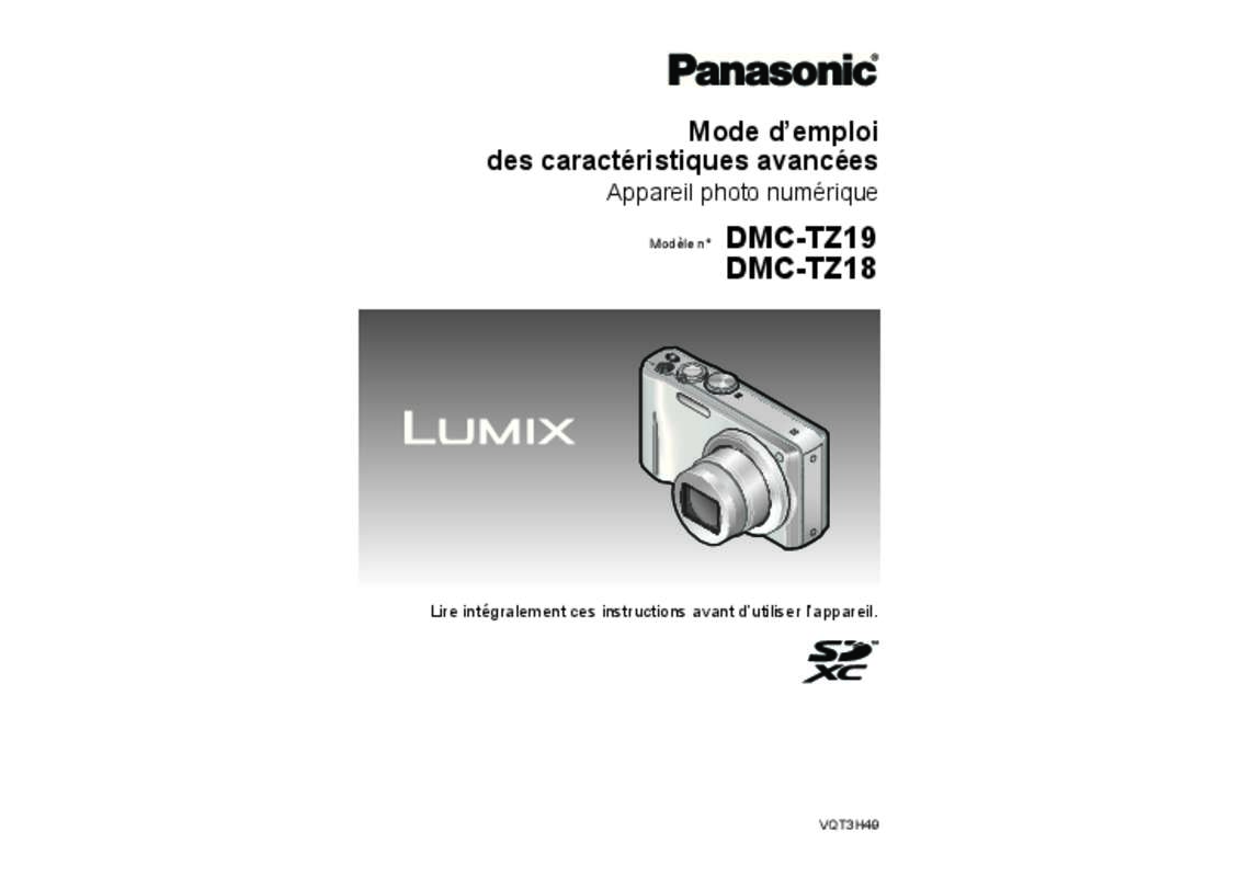 Guide utilisation PANASONIC DMC-TZ18  de la marque PANASONIC
