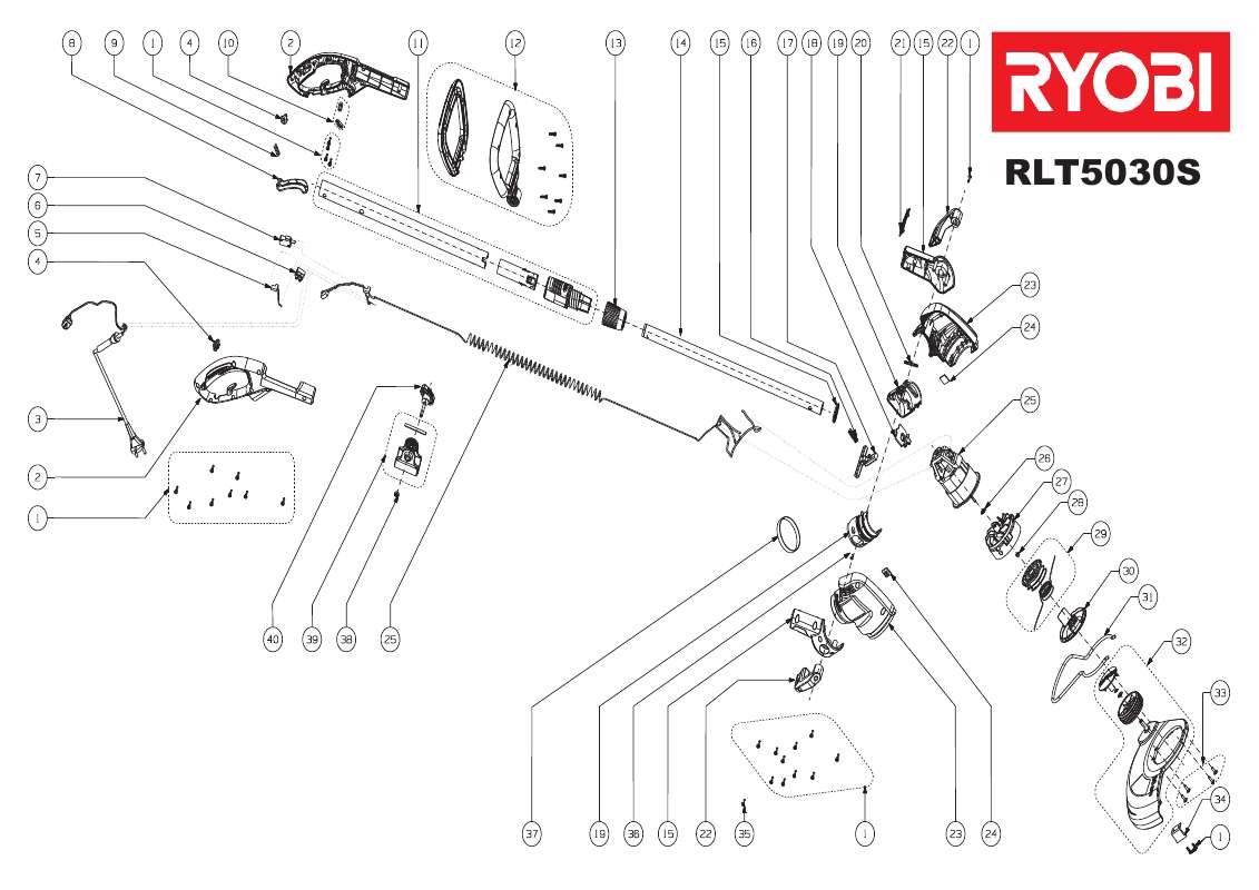 Guide utilisation RYOBI RLT5030S  de la marque RYOBI