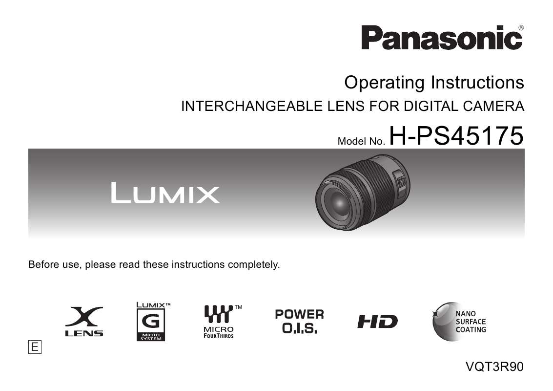 Guide utilisation PANASONIC H-PS-45175E  de la marque PANASONIC