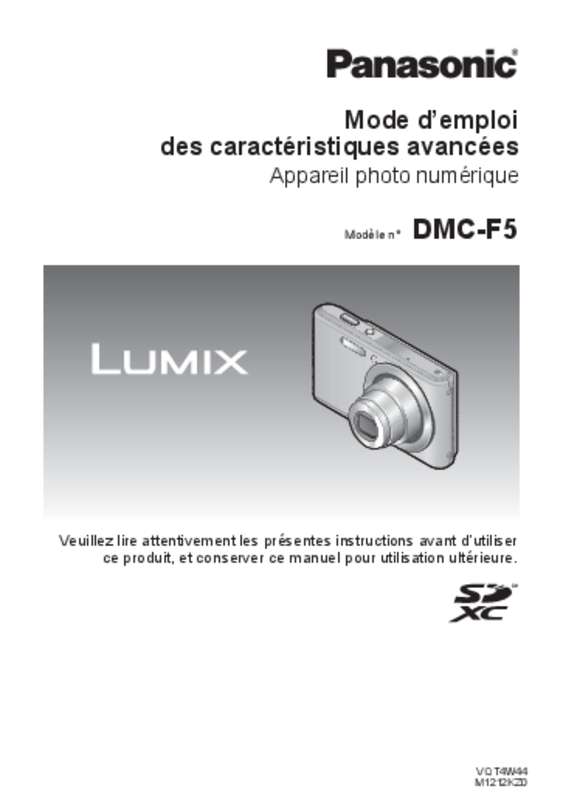Guide utilisation PANASONIC LUMIX DMC-F5  de la marque PANASONIC
