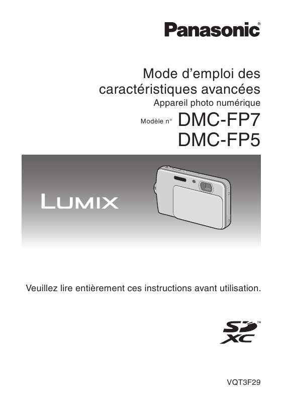 Guide utilisation PANASONIC LUMIX DMC-FP5EP  de la marque PANASONIC