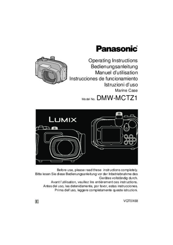 Guide utilisation PANASONIC LUMIX DMW-MCTZ1E  de la marque PANASONIC