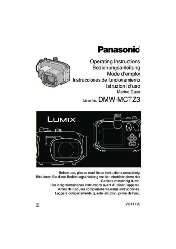 Guide utilisation PANASONIC LUMIX DMW-MCTZ3E  de la marque PANASONIC