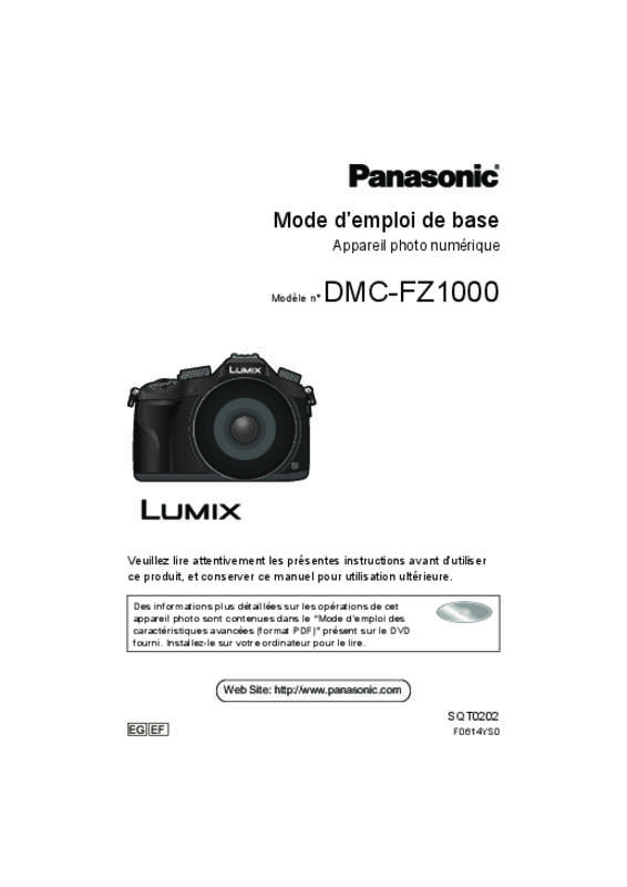 Guide utilisation PANASONIC LUMIX DMC-FZ1000  de la marque PANASONIC